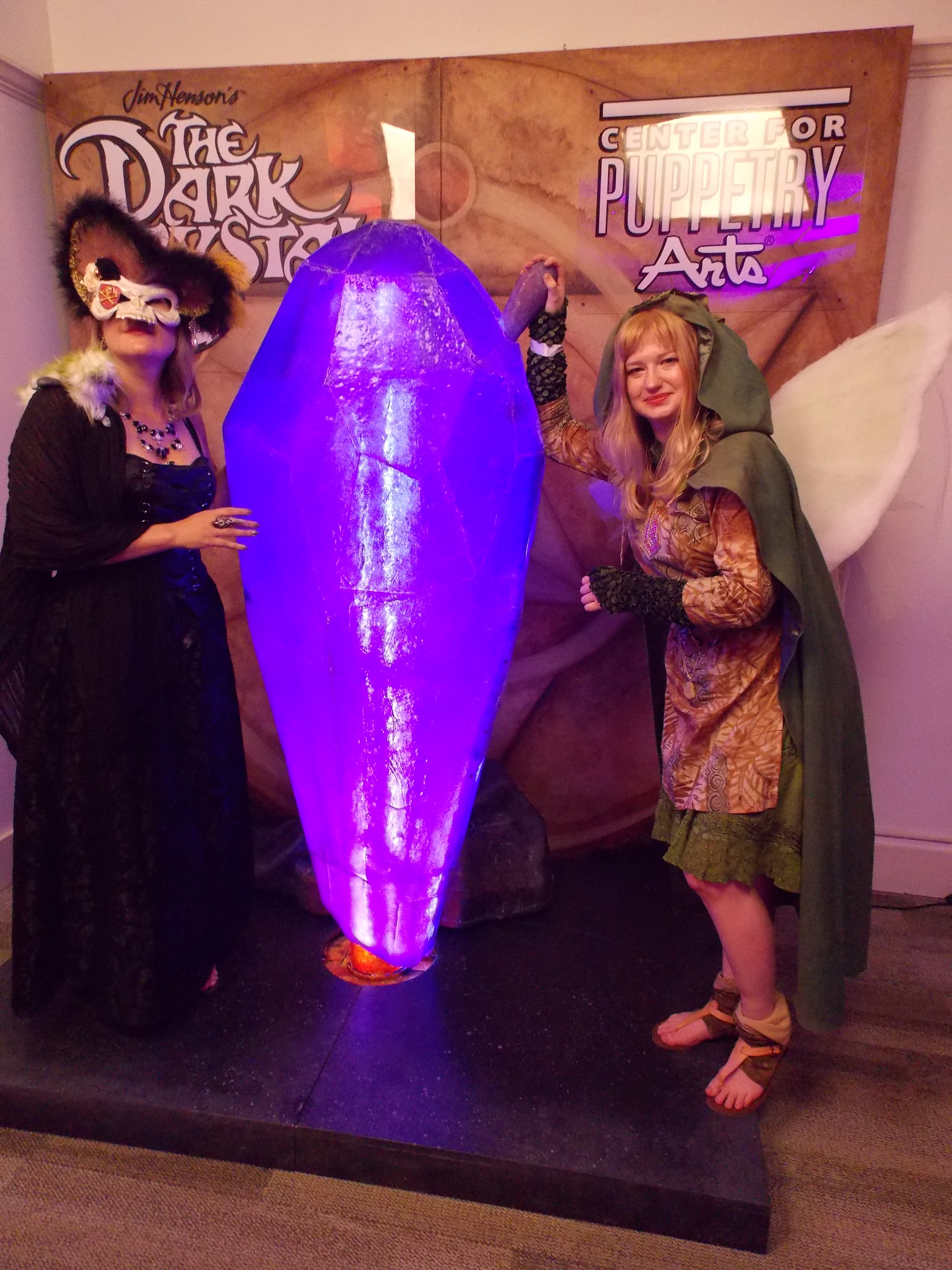 Here's my friend, Theresa. We met while looking at the Dark Crystal exhibit they have at The Center.